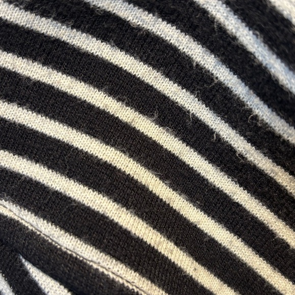 Madewell Gallerist Black & White Striped Knit Dress M - Picture 11 of 13